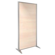 Cloison KP+ Mélaminé Chêne Profil Argent 160x122