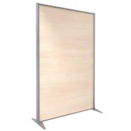 Cloison KP+ Mélaminé Chêne Profil Argent 180x122