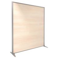 Cloison KP+ Mélaminé Chêne Profil Argent 180x163