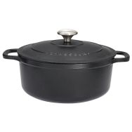 Cocotte en fonte ronde 24 cm Noire Sublime Chasseur