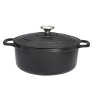 Cocotte en fonte ronde 28 cm Noire - Sublime - CHASSEUR