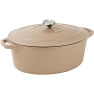 Cocotte ovale avec couvercle Le Chasseur - Marron - 31x26 cm
