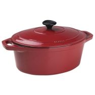 Cocotte ovale rouge avec couvercle Matfer