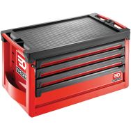 Coffre Roll M4 4 tiroirs rouge