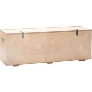 Coffre de rangement / banc en bois
