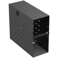 Coffre métal sécurisé avec Barrette pour UC large époxy noir Format+