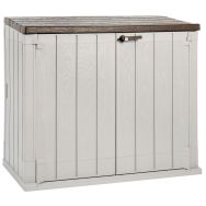 Coffre multifonctions STORER plus XL 1270 L - résine - taupe/marron