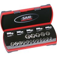 Coffret 1/2'' de 22 outils 6 pans en mm