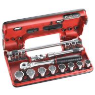 Coffret 3/8'' Detection Box métriques - 12 pans