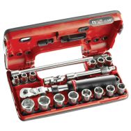 Coffret 3/8'' Detection Box métriques - 6 pans