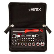 Coffret 41 pièces douilles compactes et embouts 1/4'' - Virax