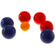 Coffret 6 mini pétanque - diamètre 48 mm - 180 g