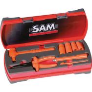 Coffret 8 outils isoles 1000v douilles et accessoires 3/8''_ZJH-J8PCE