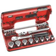 Coffret De Douilles 3/8'' 6 Pans - 18 Pièces