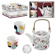 Coffret Théière + 2 gobelets Modernism - Coffee Mania - Easy Life