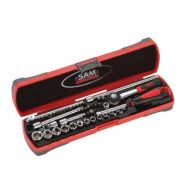 Coffret bimatiere douilles et accessoires 1/4'' - 45 outils_73-R45Z
