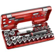 Coffret cliquet extensible + douilles 1/2" - 25 pcs - FACOM