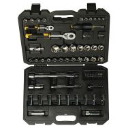 Coffret d'outils 1/4'' + 1/2'' - 72 pcs - STANLEY