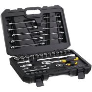 Coffret d'outils 1/4'' + 1/2'' Fatmax - 41 pcs - STANLEY