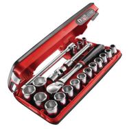 Coffret de 21 pièces 1/2'' 6 pans