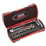 Coffret de 23 douilles et accessoires 1/2''