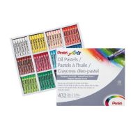 Coffret de 432 pastels à l'huile initiation Ø 8 mm
