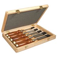Coffret de 5 ciseaux à bois manche bois - Stanley