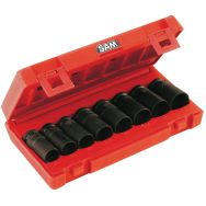 Coffret de 8 douilles 1/2'' pour écrous antivol et endommagés
