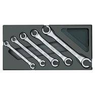 Coffret de clés à double panneton, ouvert, en module 1/3 ES