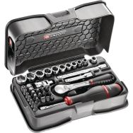 Coffret de douilles 1/4 pouces 6 pans en pouces - 37 pièces