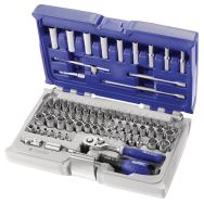 Coffret de douilles et accessoires 1/4  mixte