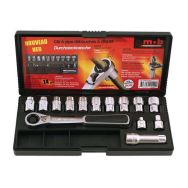 Coffret de douilles traversantes 14 pièces ''medium''
