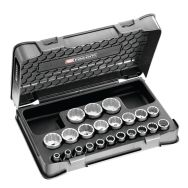 Coffret douilles 1/2'' 12 pans métriques - 22 pièces - S.400B