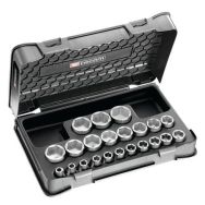 Coffret douilles 1/2'' 6 pans métriques - 22 piéces - S.401B