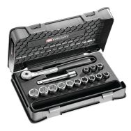 Coffret douilles 1/2'' 6 pans métriques - S.151-1P6