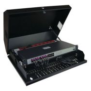 Coffret mural faible encombrement 19'' 8U (noir)