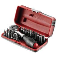 Coffret porte-embouts à cliquet 1/4'' + 22 embouts de vissage
