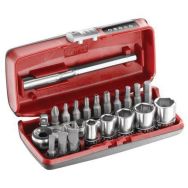 Coffret serrage vissage avec cliquet 1/4'' - 23 pièces