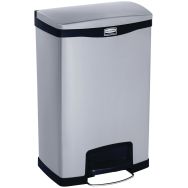 Collecteur Slim Jim Step On Front Step 50 L inox mat noir