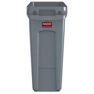 Collecteur Slim Jim® avec conduits d'aération 60 L gris - Rubbermaid