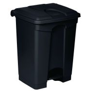 Collecteur à pédale 70 L - Antibactérien - Noir - PROBBAX