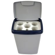 Collecteur de gobelet gris - 5 trous - 50 L