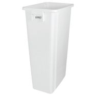Collecteur tri sélectif sans couvercle - Blanc - 80 L