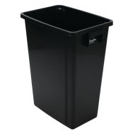 Collecteur tri sélectif sans couvercle noir 60 L