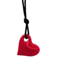 Collier à mastiquer cœur rouge