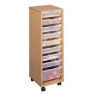 Colonne haute à bacs incolores hêtre