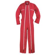 Combinaison de travail double glissière - Rouge
