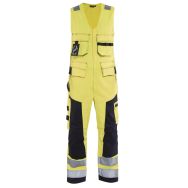 Combinaison sans manche multinormes jaune fluorescent/marine