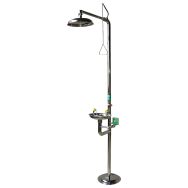 Combiné douche/laveur d'yeux à commande manuelle 100% Inox