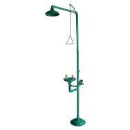 Combiné douche/laveur d'yeux à commande manuelle vasque ABS